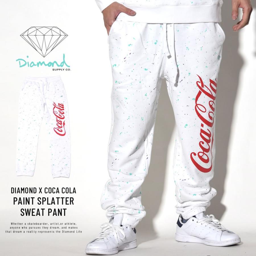 ダイヤモンドサプライ コカコーラ Diamond Supply Co Coca Cola コラボ スウェットパンツ メンズ 裏毛 Paint Splatter Sweat Pant A19dmbd057s 8v8104 Deep B系 ストリートファッション 通販 Yahoo ショッピング