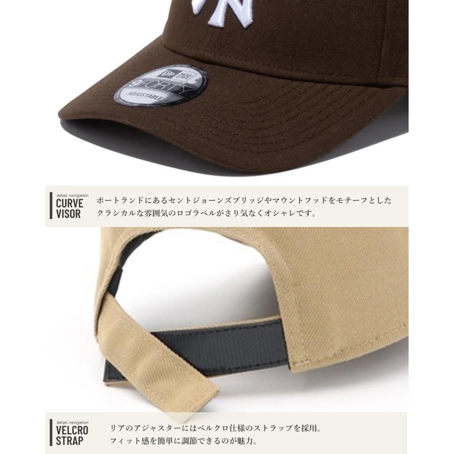 ニューエラ キャップ 帽子 メンズ レディース NEW ERA 9FORTY ゴルフ おしゃれ 人気 ブランド 小さい 大きい サイズ MLB NY LA 黒 白 ベージュ | NEW ERA | 43