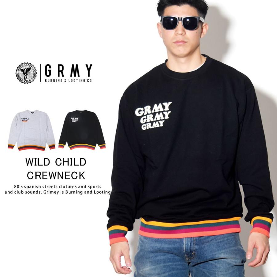 グライミー GRIMEY トレーナー メンズ 裏毛スウェット WILD CHILD CREWNECK | GRIMEY