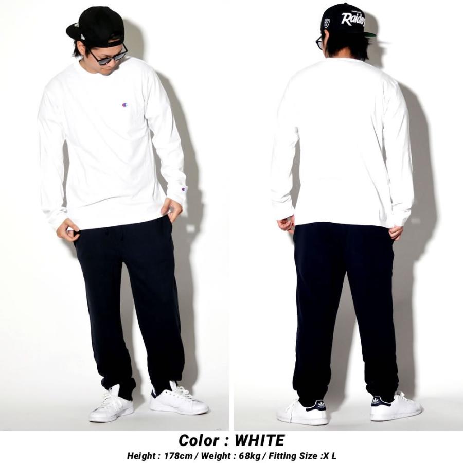 チャンピオン ロンT 長袖Tシャツ メンズ レディース ワンポイント ロゴ 刺繍 無地 USAコットン 綿 アメカジ ブランド Champion C3-P401 | Champion | 05