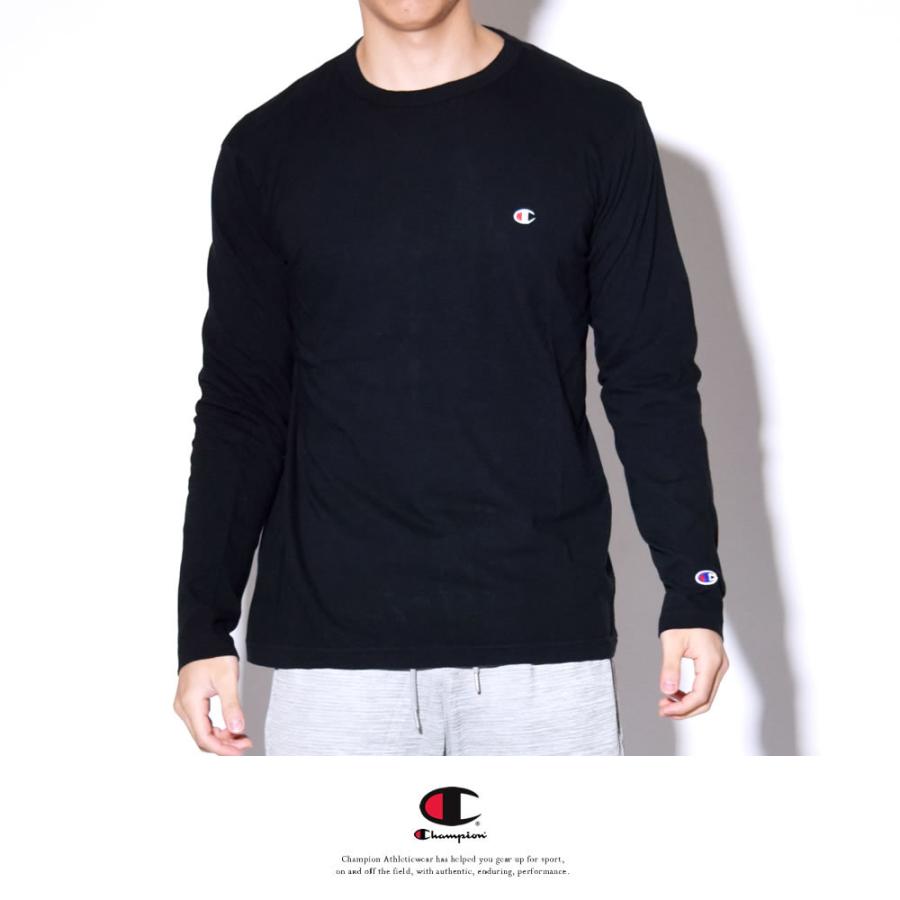 チャンピオン ロンT 長袖Tシャツ メンズ レディース ワンポイント ロゴ 刺繍 無地 USAコットン 綿 アメカジ ブランド Champion C3-P401 | Champion | 06