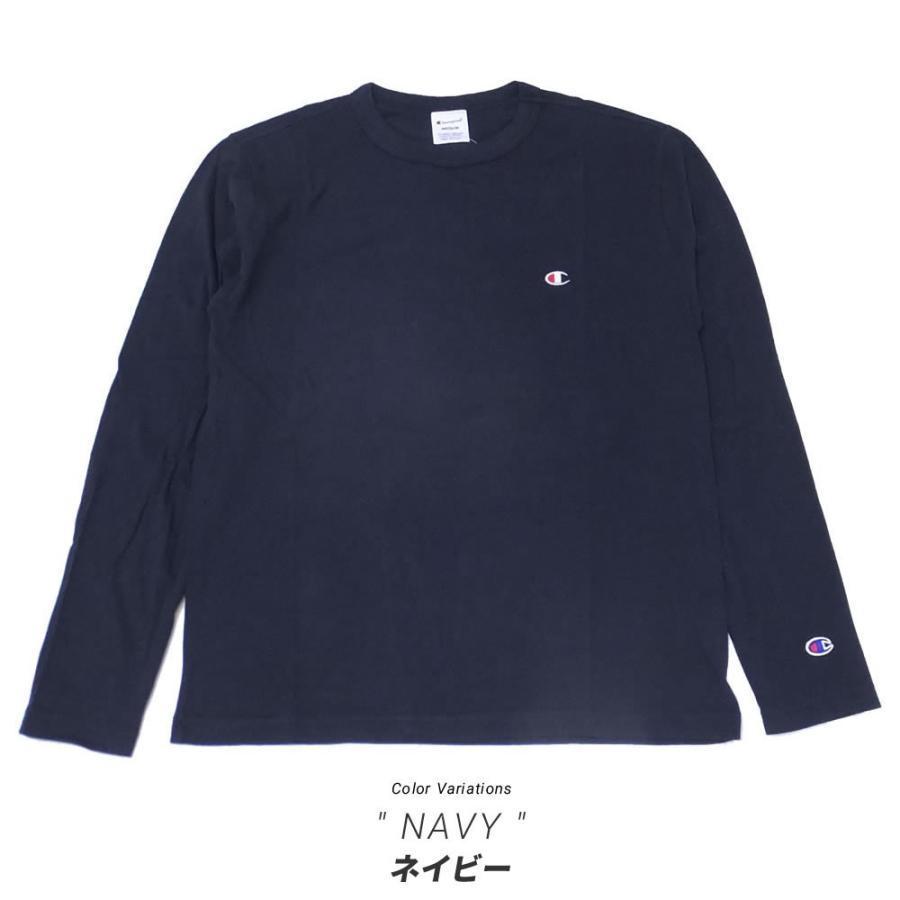 チャンピオン ロンT 長袖Tシャツ メンズ レディース ワンポイント ロゴ 刺繍 無地 USAコットン 綿 アメカジ ブランド Champion C3-P401 | Champion | 12