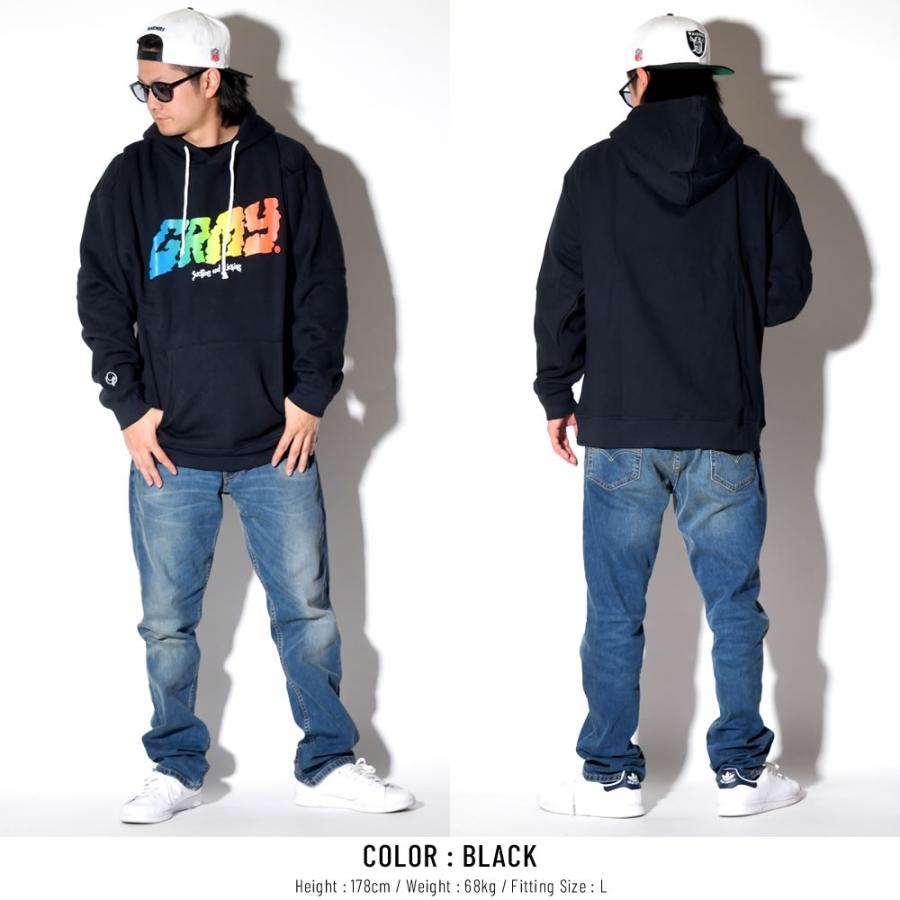 グライミー GRIMEY プルオーバーパーカー メンズ 長袖 スウェット 裏起毛 LAUGHING BOY HOODIE GCH329 | GRIMEY | 02