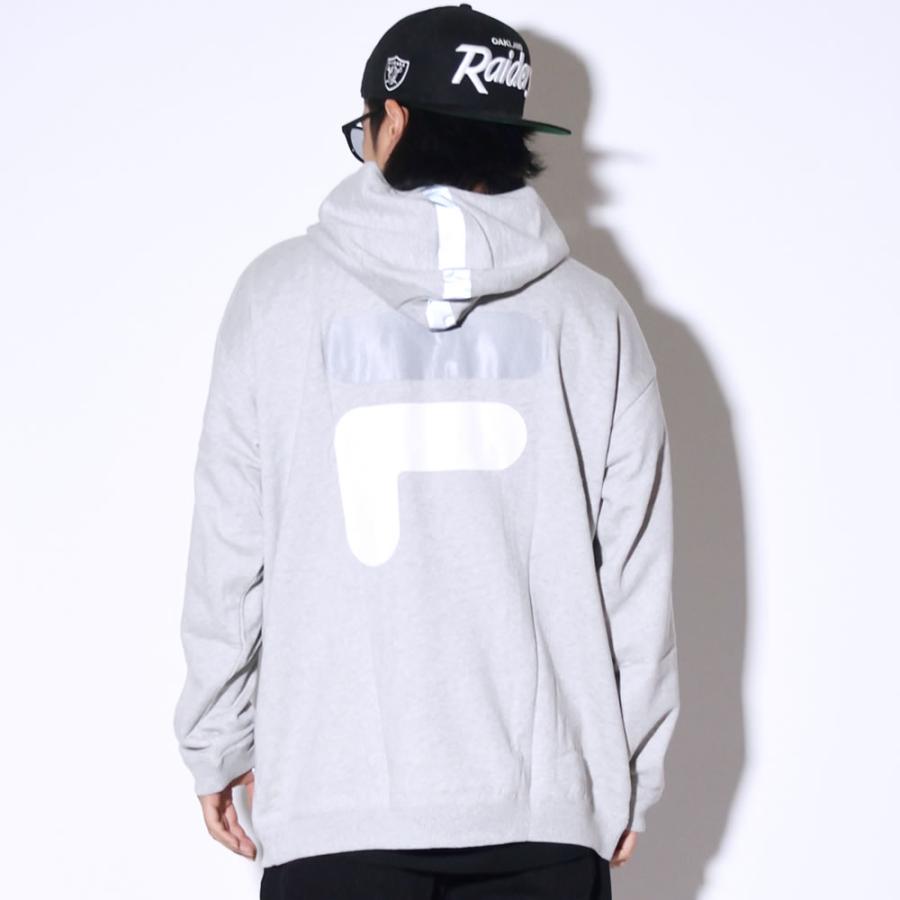 FILA HERITAGE フィラ ヘリテージ パーカー メンズ オーバーサイズ ハーフジップ プルオーバー スウェット フーディー 裏毛 FM9566 | FILA | 02