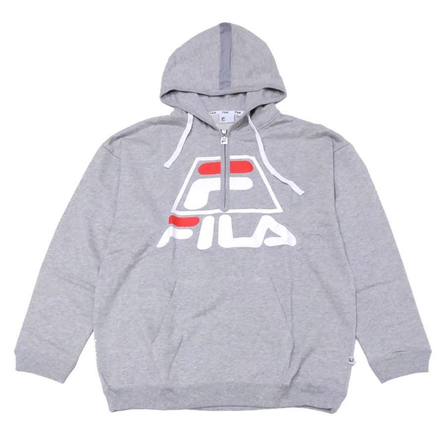 FILA HERITAGE フィラ ヘリテージ パーカー メンズ オーバーサイズ ハーフジップ プルオーバー スウェット フーディー 裏毛 FM9566 | FILA | 04