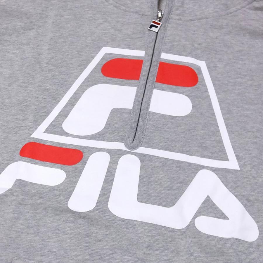 FILA HERITAGE フィラ ヘリテージ パーカー メンズ オーバーサイズ ハーフジップ プルオーバー スウェット フーディー 裏毛 FM9566 | FILA | 07