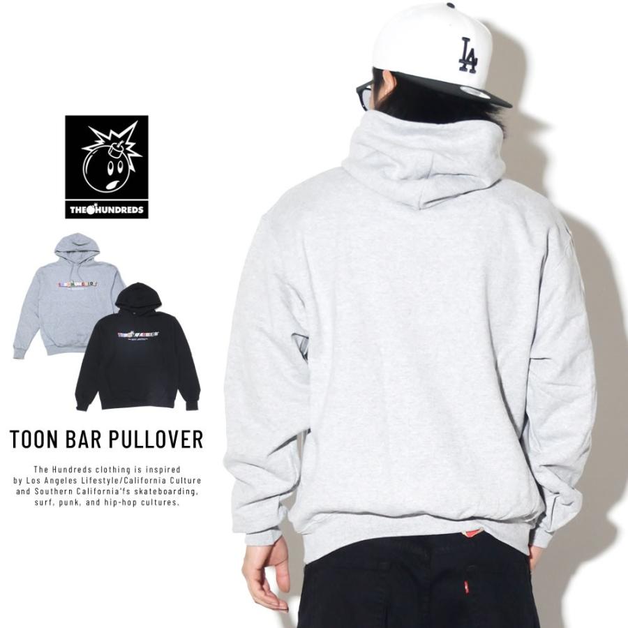 ハンドレッツ×チャンピオン THE HUNDREDS×Champion コラボ プルオーバーパーカー メンズ 長袖 スウェット 裏起毛 TOON BAR PULLOVER T19P202042 | The Hundreds | 03