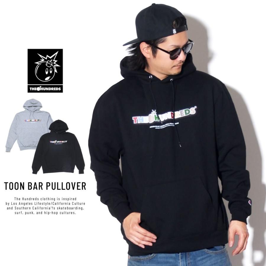 ハンドレッツ×チャンピオン THE HUNDREDS×Champion コラボ プルオーバーパーカー メンズ 長袖 スウェット 裏起毛 TOON BAR PULLOVER T19P202042 | The Hundreds | 06
