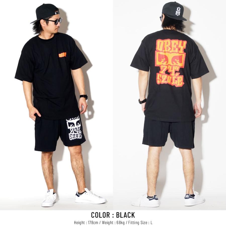 オベイ ハーフパンツ 裏毛 スウェット ショートパンツ メンズ OBEY SEVEN FOUR HEAVY WEIGHT SPORT SHORT 176921901 | OBEY | 05