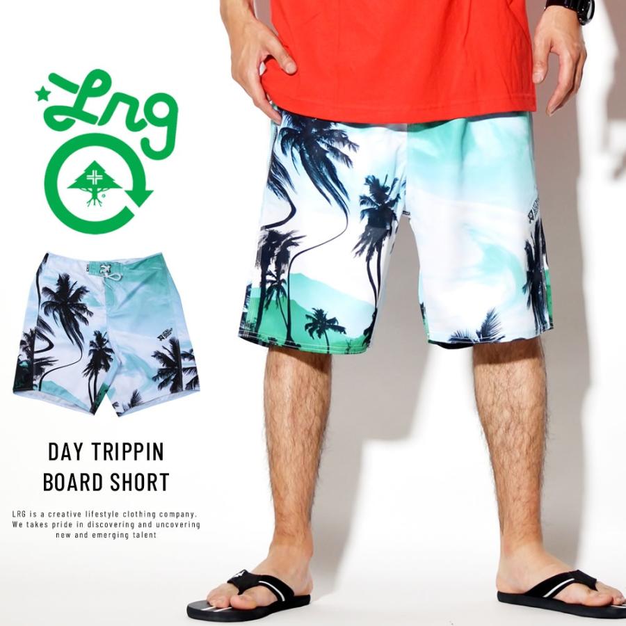エルアールジー ボードショーツ サーフパンツ メンズ 水着 トロピカル柄 LRG デイトリッピンボードショーツ J196034 | LRG