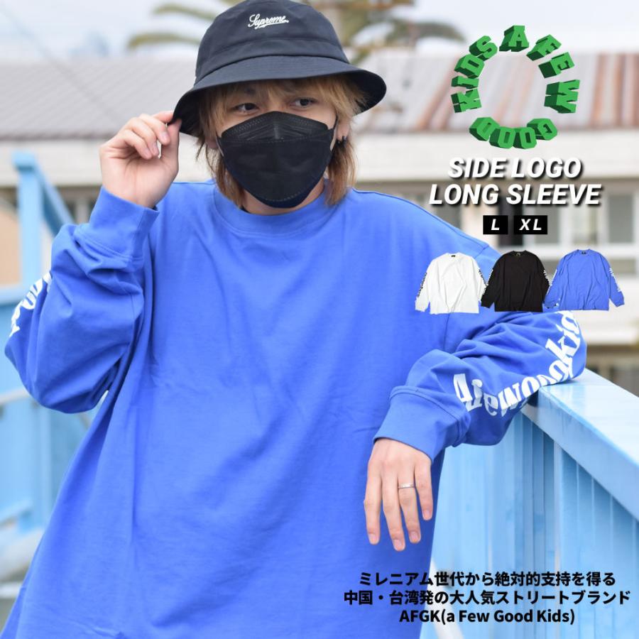 A FEW GOOD KIDS アフューグッドキッズ AFGK ロンT 長袖Tシャツ オーバーサイズ SIDE LOGO LONG SLEEVE メンズ レディース ストリート系 ブランド｜deep