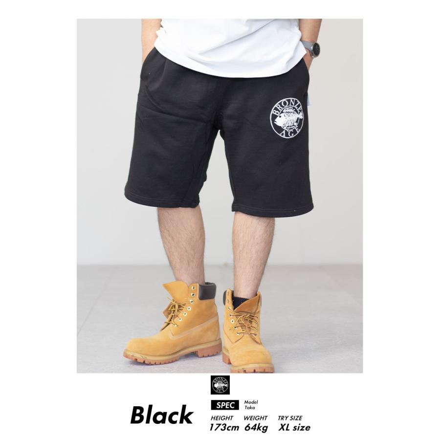 BRONZE AGE ブロンズエイジ ハーフパンツ メンズ 大きいサイズ スウェットショーツ 大きいサイズ B系 ストリート系 ファッション HIPHOP ヒップホップ | BRONZE AGE | 03