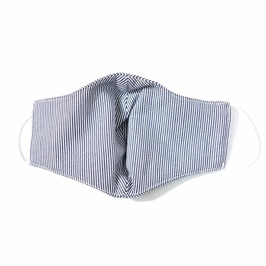 BEN DAVIS ベンデイビス マスク 洗える おしゃれ ファッションマスク ヒッコリー ロゴ ワンポイント ワーク ブランド FASE MASK 3 USA企画 | BEN DAVIS | 02