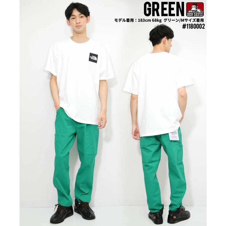 BEN DAVIS ベンデイビス アクティブ ワークパンツ メンズ ワイド テーパード ブランド エメグリーン | BEN DAVIS | 05