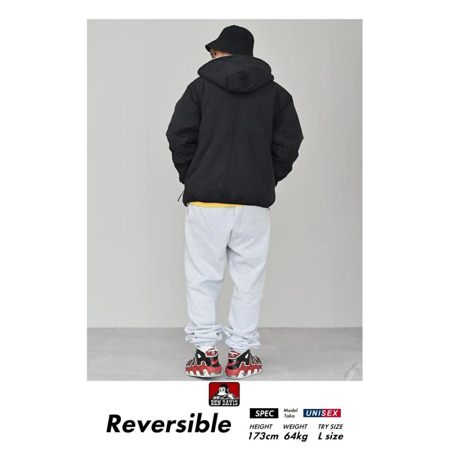 BEN DAVIS ベンデイビス ボアブルゾン ナイロンジャケット メンズ リバーシブル アウター REVERSIBLE BOA JACKET HOODIE ホワイト ワーク ブランド | BEN DAVIS | 07