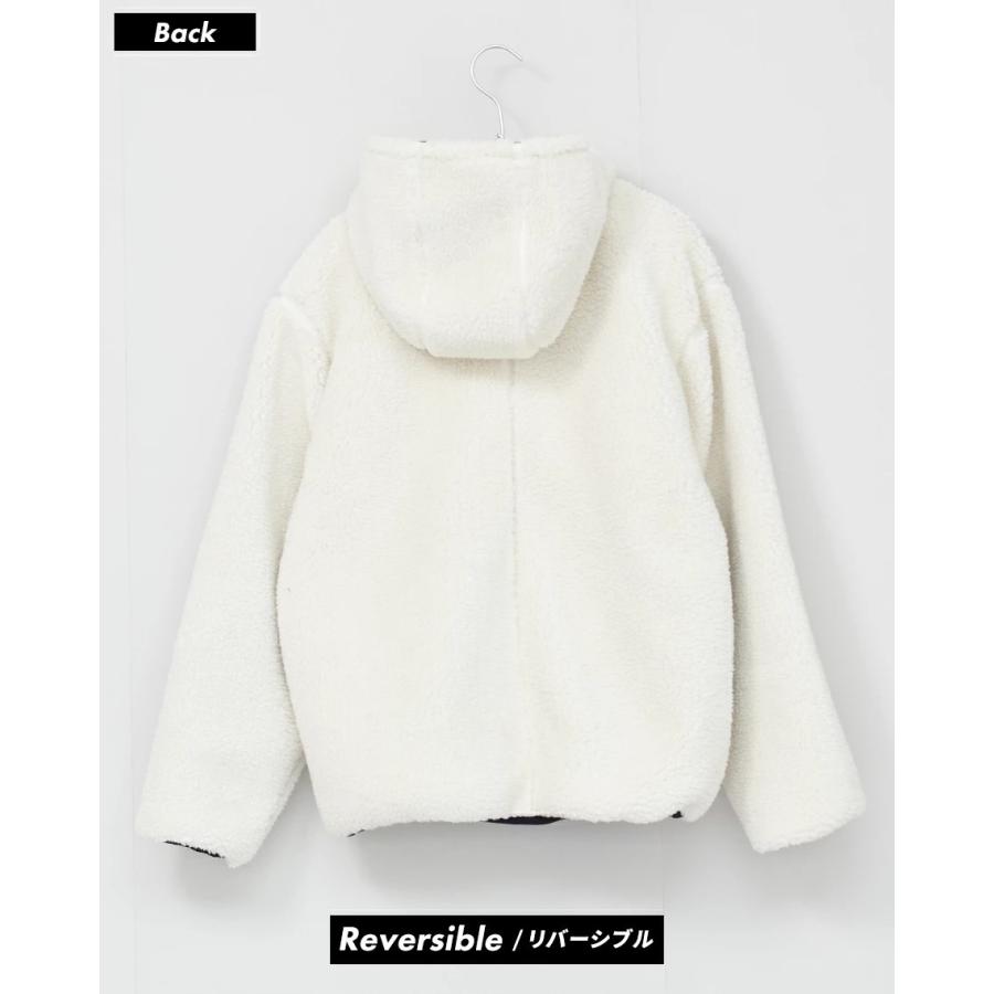 BEN DAVIS ベンデイビス ボアブルゾン ナイロンジャケット メンズ リバーシブル アウター REVERSIBLE BOA JACKET HOODIE ホワイト ワーク ブランド | BEN DAVIS | 09