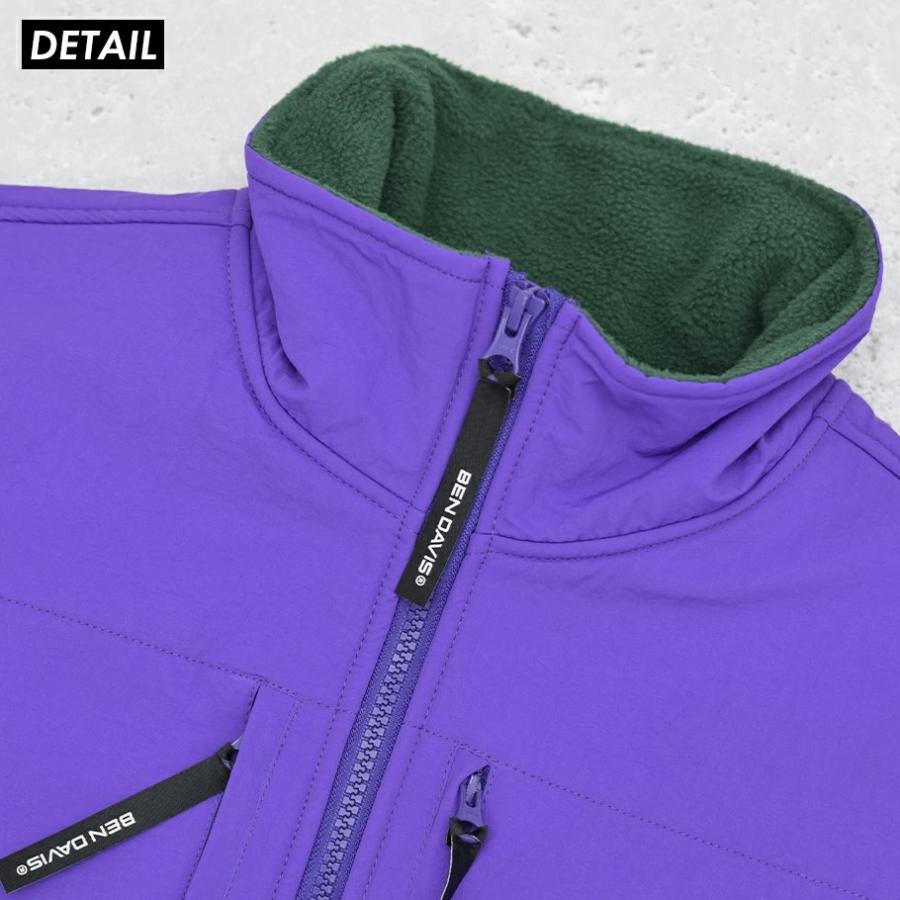 BEN DAVIS ベンデイビス フリースジャケット ブルゾン メンズ アウター FLEECE STAND JACKET パープル ワーク ブランド | BEN DAVIS | 07