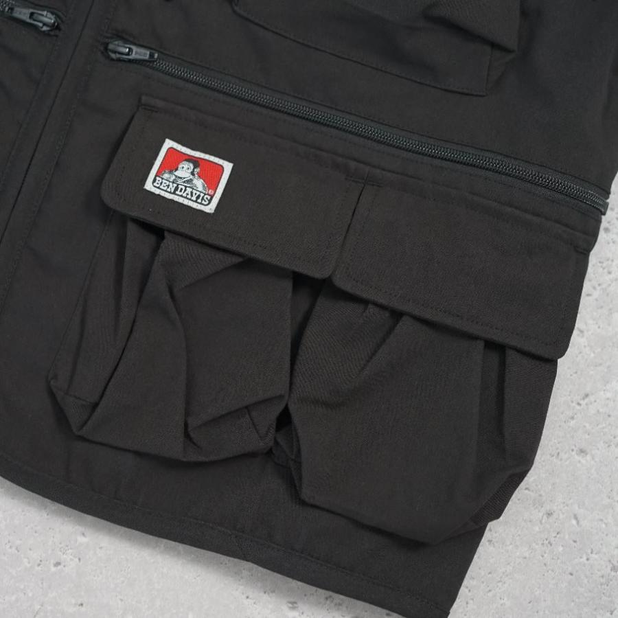 BEN DAVIS ベンデイビス ユーティリティベスト メンズ BENS UTILITY VEST ブラック | BEN DAVIS | 06