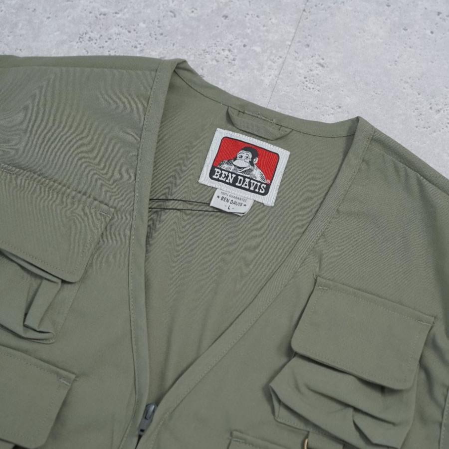 BEN DAVIS ベンデイビス ユーティリティベスト メンズ BENS UTILITY VEST カーキオリーブ | BEN DAVIS | 03