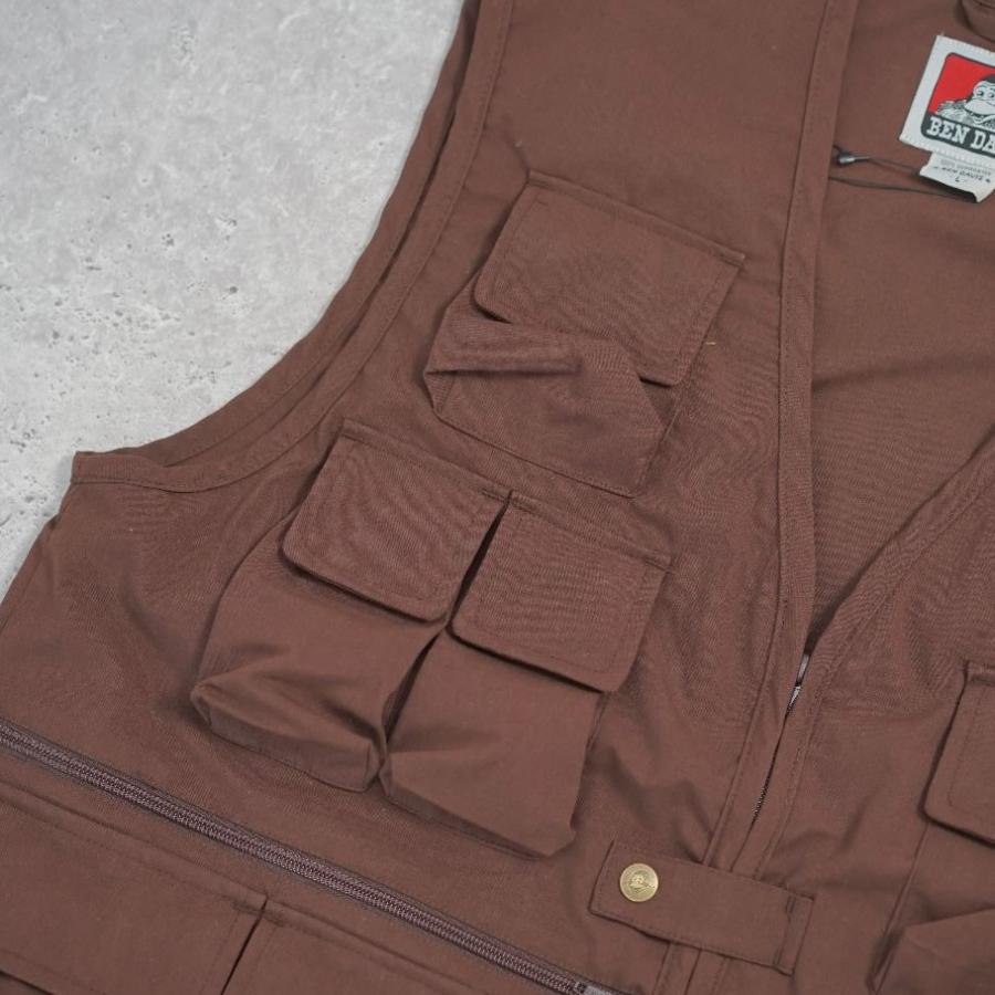 BEN DAVIS ベンデイビス ユーティリティベスト メンズ BENS UTILITY VEST ブラウン | BEN DAVIS | 05
