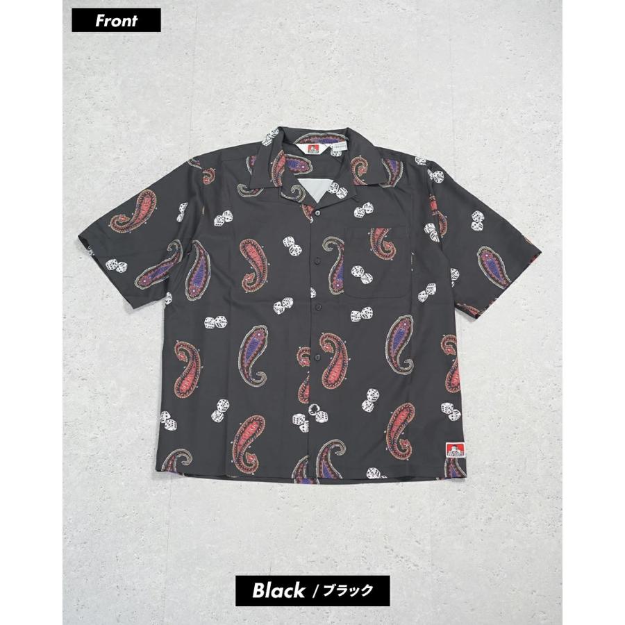 BEN DAVIS ベンデイビス オーバーサイズ 半袖 ペイズリー＆ダイス柄 開襟シャツ メンズ PAISLEY&DICE O/C SHIRTS | BEN DAVIS | 05