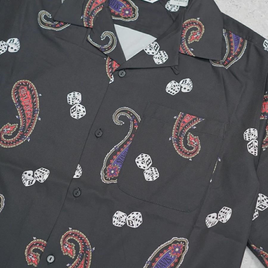 BEN DAVIS ベンデイビス オーバーサイズ 半袖 ペイズリー＆ダイス柄 開襟シャツ メンズ PAISLEY&DICE O/C SHIRTS | BEN DAVIS | 08
