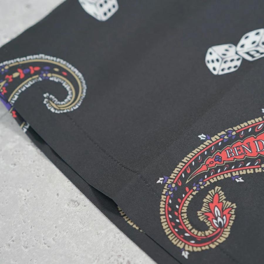 BEN DAVIS ベンデイビス オーバーサイズ 半袖 ペイズリー＆ダイス柄 開襟シャツ メンズ PAISLEY&DICE O/C SHIRTS | BEN DAVIS | 10