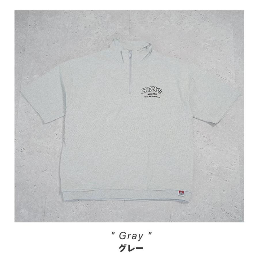BEN DAVIS ベンデイビス ハーフジップ ヘビーウェイト Tシャツ メンズ 半袖 1/4 ZIP TRAINEE ULTRA HEAVY TEE オートミール | BEN DAVIS | 02