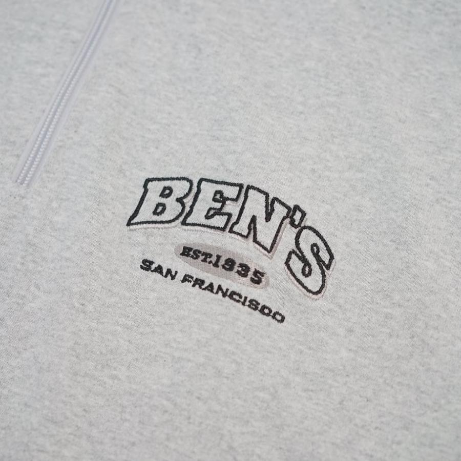 BEN DAVIS ベンデイビス ハーフジップ ヘビーウェイト Tシャツ メンズ 半袖 1/4 ZIP TRAINEE ULTRA HEAVY TEE オートミール | BEN DAVIS | 04