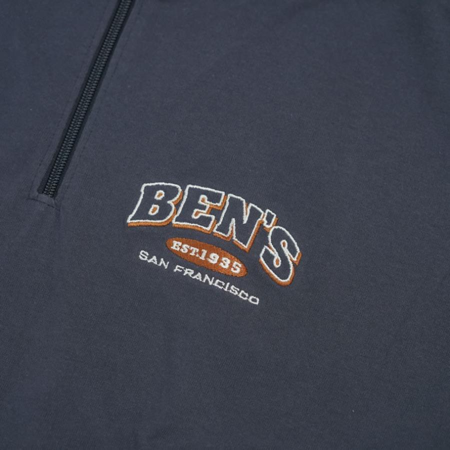 BEN DAVIS ベンデイビス ハーフジップ ヘビーウェイト Tシャツ メンズ 半袖 1/4 ZIP TRAINEE ULTRA HEAVY TEE ネイビー | BEN DAVIS | 04