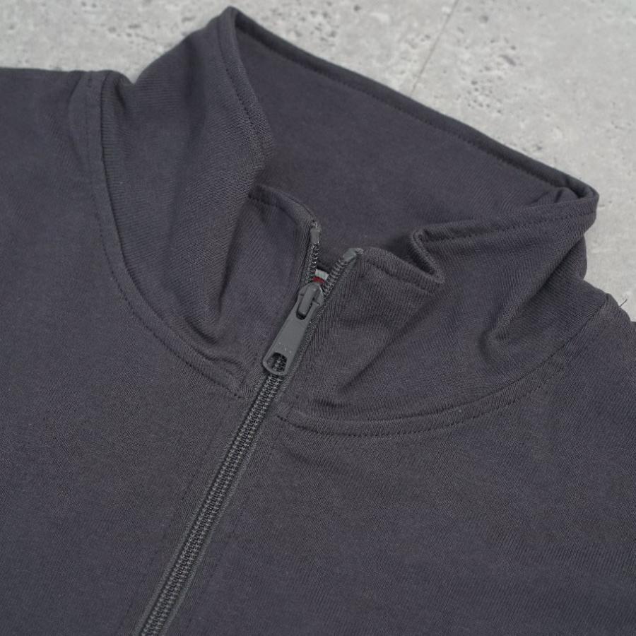 BEN DAVIS ベンデイビス ハーフジップ ヘビーウェイト Tシャツ メンズ 半袖 1/4 ZIP TRAINEE ULTRA HEAVY TEE チャコール | BEN DAVIS | 03