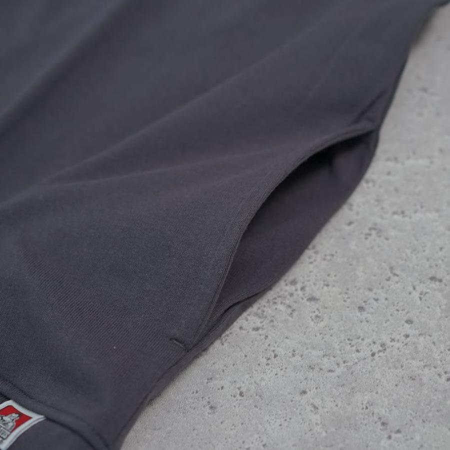 BEN DAVIS ベンデイビス ハーフジップ ヘビーウェイト Tシャツ メンズ 半袖 1/4 ZIP TRAINEE ULTRA HEAVY TEE チャコール | BEN DAVIS | 06
