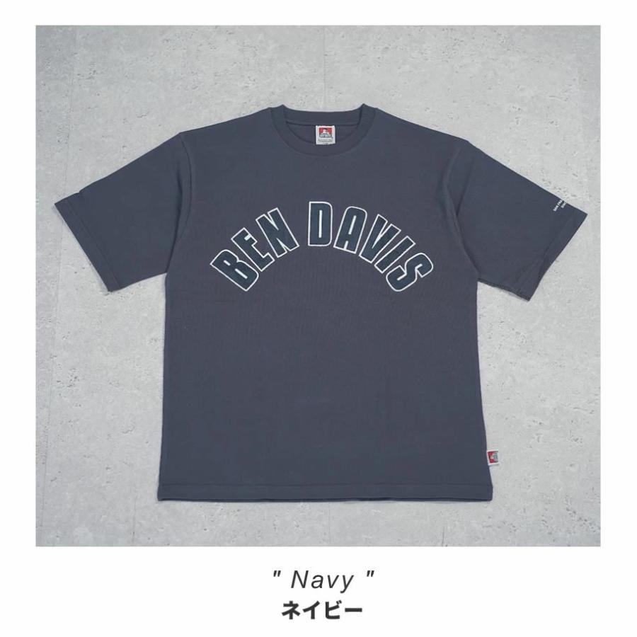 BEN DAVIS ベンデイビス ヘビーウェイト Tシャツ メンズ 半袖 ARCH LOGO ULTRA HEAVY TEE ネイビー | BEN DAVIS | 02
