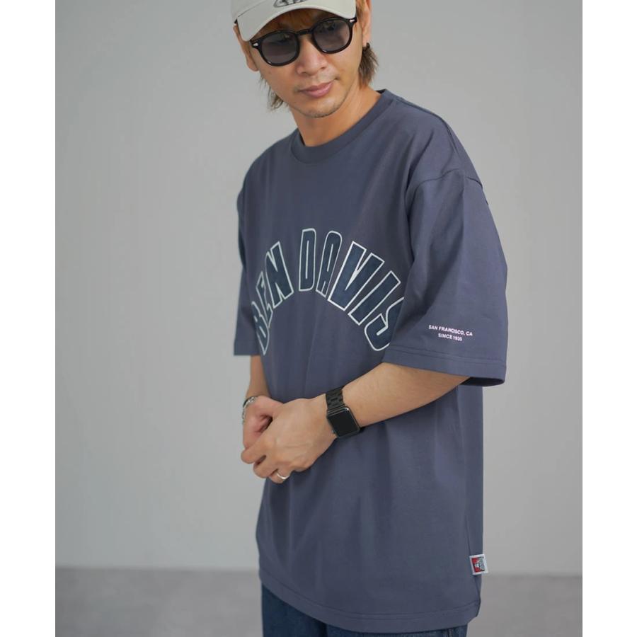 BEN DAVIS ベンデイビス ヘビーウェイト Tシャツ メンズ 半袖 ARCH LOGO ULTRA HEAVY TEE ネイビー | BEN DAVIS | 07