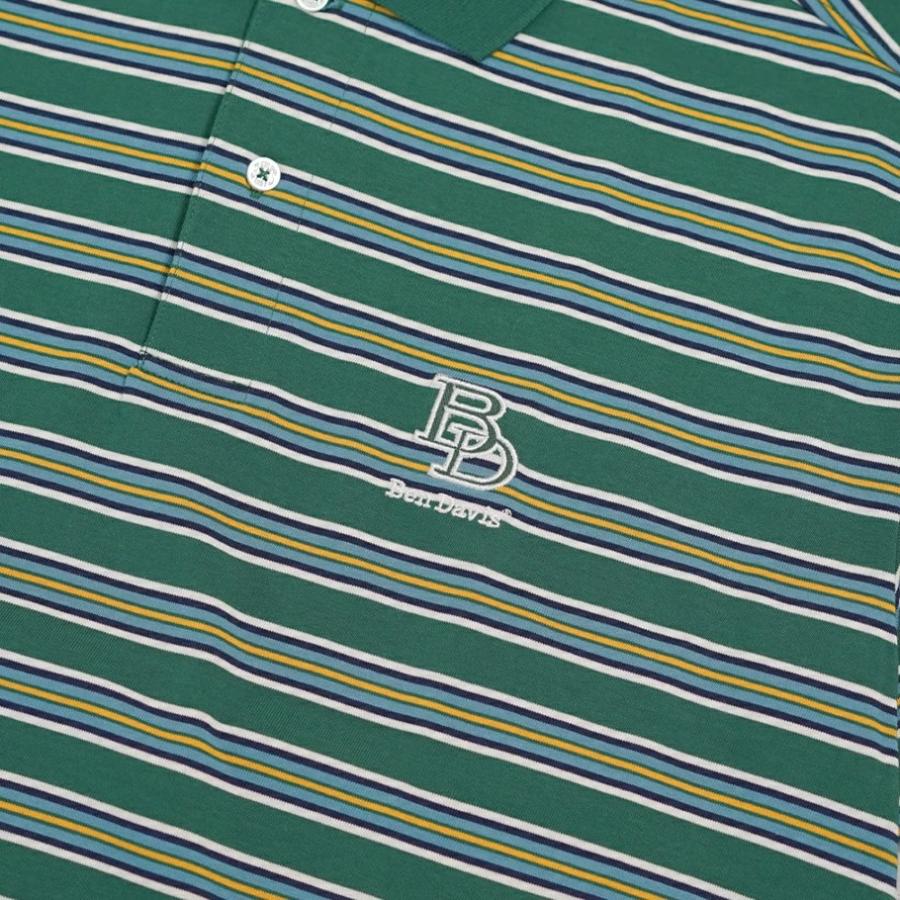 BEN DAVIS ベンデイビス Tシャツ メンズ 半袖 BORDER POLO SHIRT グリーン | BEN DAVIS | 08