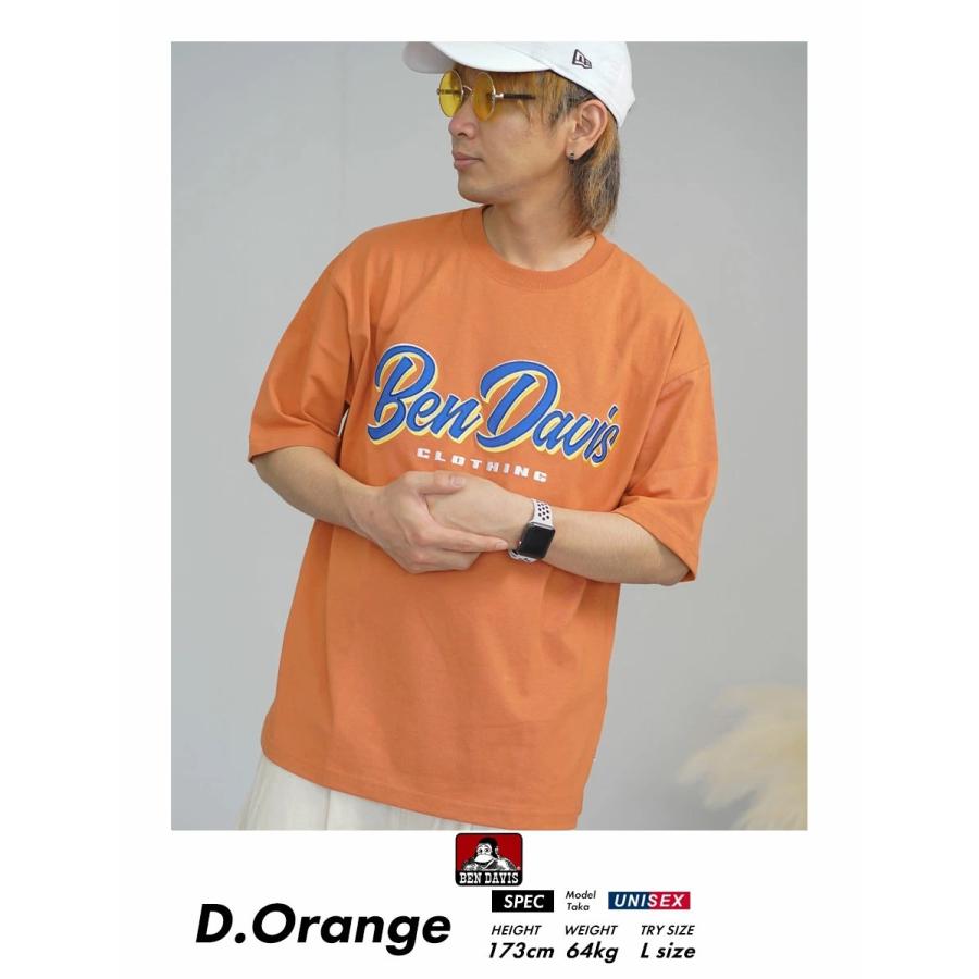 BEN DAVIS ベンデイビス Tシャツ メンズ 半袖 SCRIPT PATCH TEE ダークオレンジ | BEN DAVIS | 02