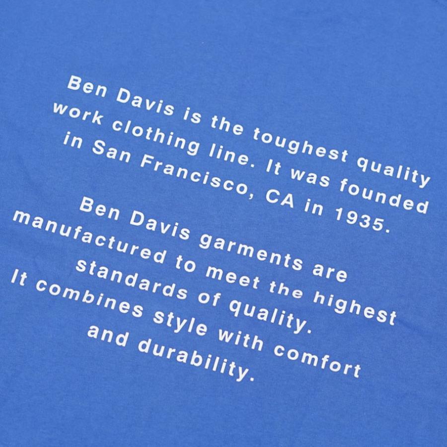 BEN DAVIS ベンデイビス Tシャツ メンズ 半袖 SCRIPT PATCH TEE ブルー | BEN DAVIS | 11