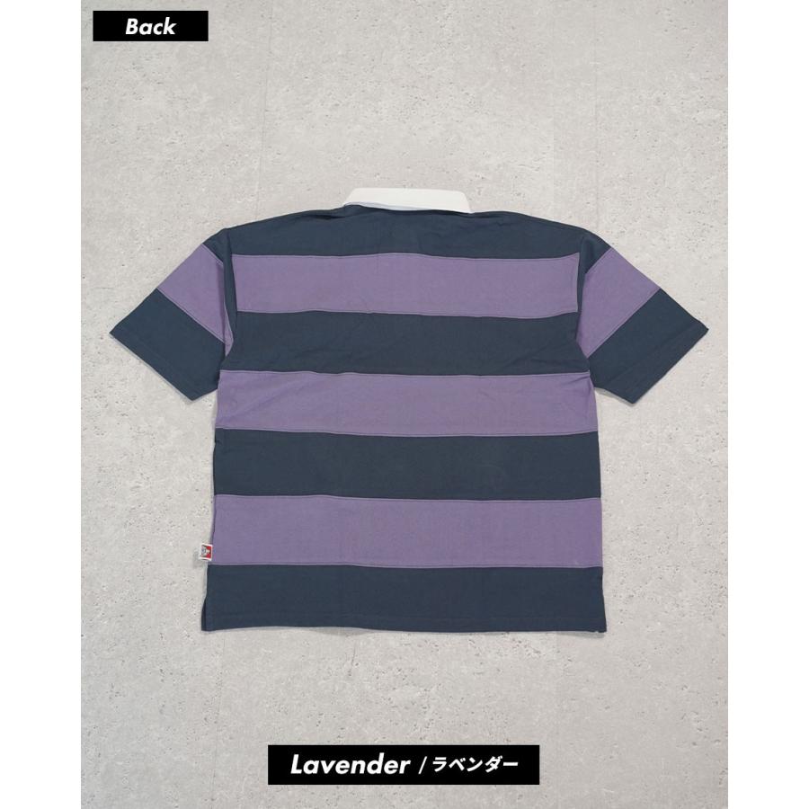 BEN DAVIS ベンデイビス ラグビーシャツ メンズ 半袖 PATCH RUGBY BORDER TEE ラベンダー | BEN DAVIS | 06