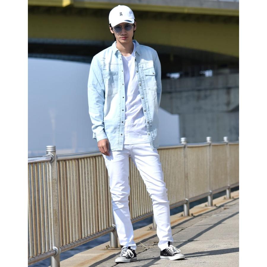 スキニーパンツ スキニージーンズ スキニーデニム メンズ ストレッチ 白 黒 ウォッシュドデニム ストリート系 大きいサイズ Bhdt037 Deep B系 ストリートファッション 通販 Yahoo ショッピング