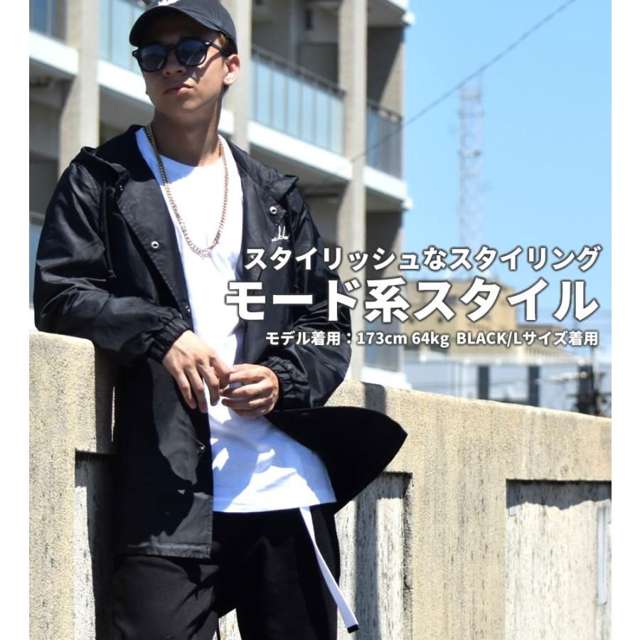 BLACK KAVIAR ナイロン ロング コーチジャケット メンズ ロング