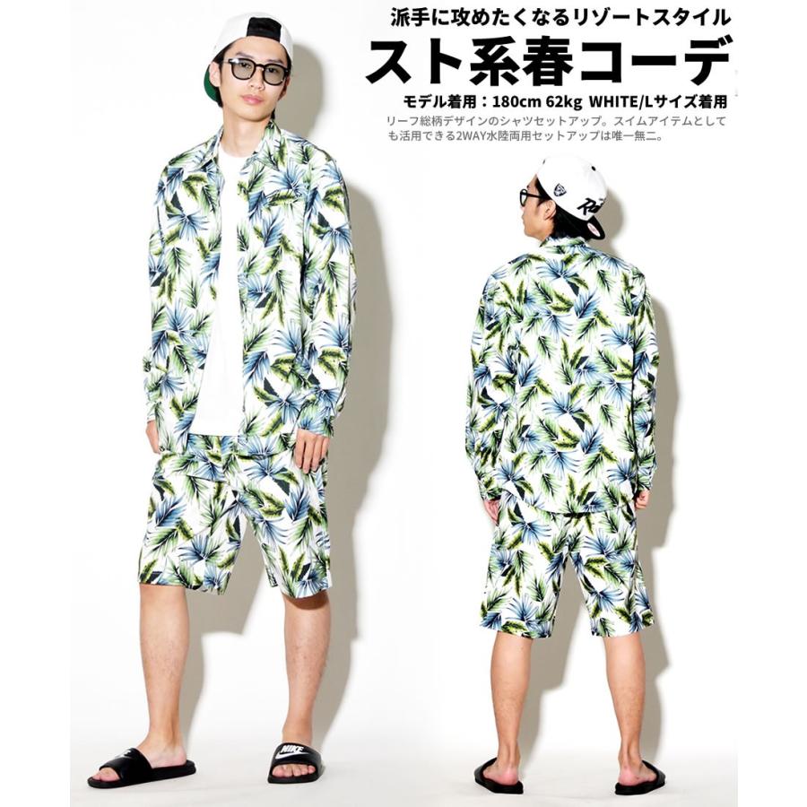 セットアップ メンズ 大きいサイズ 夏 長袖カジュアルシャツ ハーフパンツ 上下 花柄 ボタニカル柄 速乾 水陸両用 B系 ストリート サーフ ブランド Bhst031 Deep B系 ストリートファッション 通販 Yahoo ショッピング