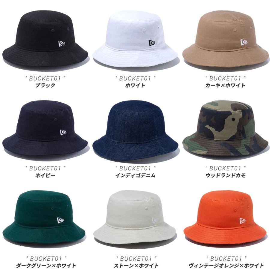 ニューエラ バケットハット 帽子 メンズ レディース NEW ERA BUCKET-01 バケット01 ゴルフ おしゃれ 人気 ブランド 小さい 大きい サイズ 黒 白 ベージュ | NEW ERA | 15