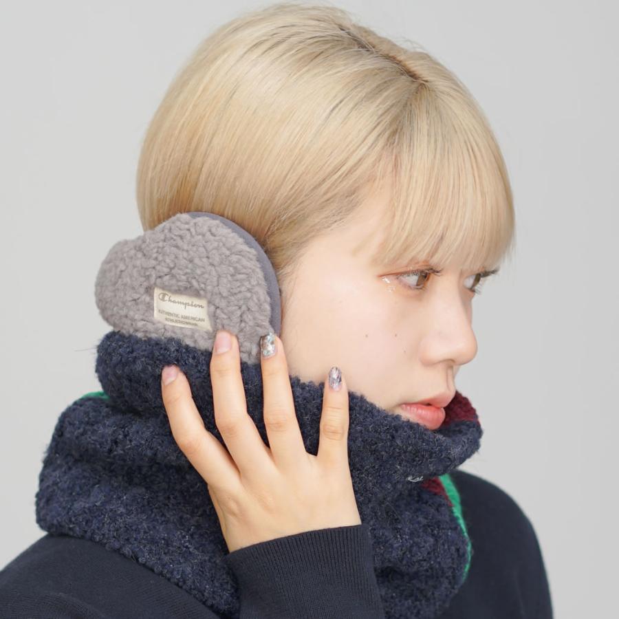 チャンピオン ボア イヤーマフ 耳あて メンズ レディース サイズ調整可能 あったかグッズ 防寒具 冬小物 Champion シープボアバックアーム 489-0013 | Champion | 09