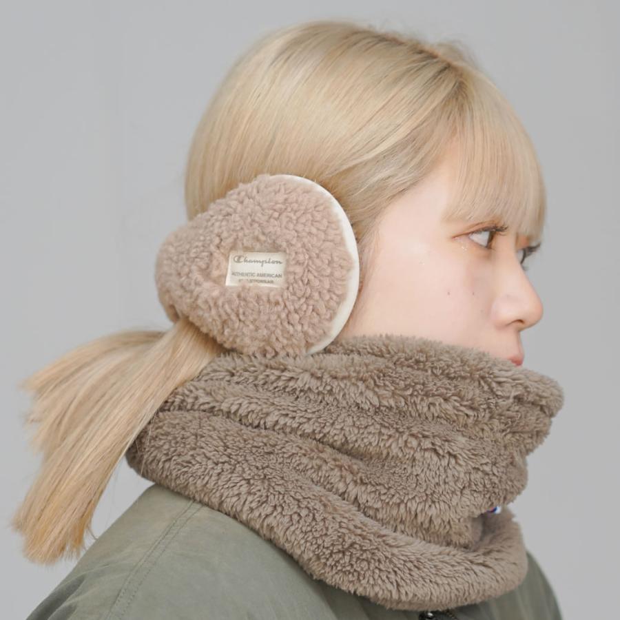 チャンピオン ボア イヤーマフ 耳あて メンズ レディース サイズ調整可能 あったかグッズ 防寒具 冬小物 Champion シープボアバックアーム 489-0013 | Champion | 10