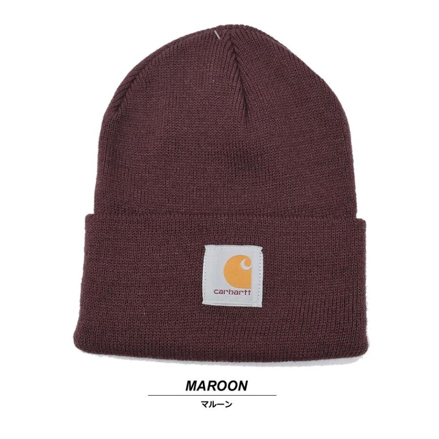 カーハート Carhartt ニット帽 ニットキャップ メンズ レディース ロゴパッチ Knit Cuffed Beanie A18 USA企画 | Carhartt | 08