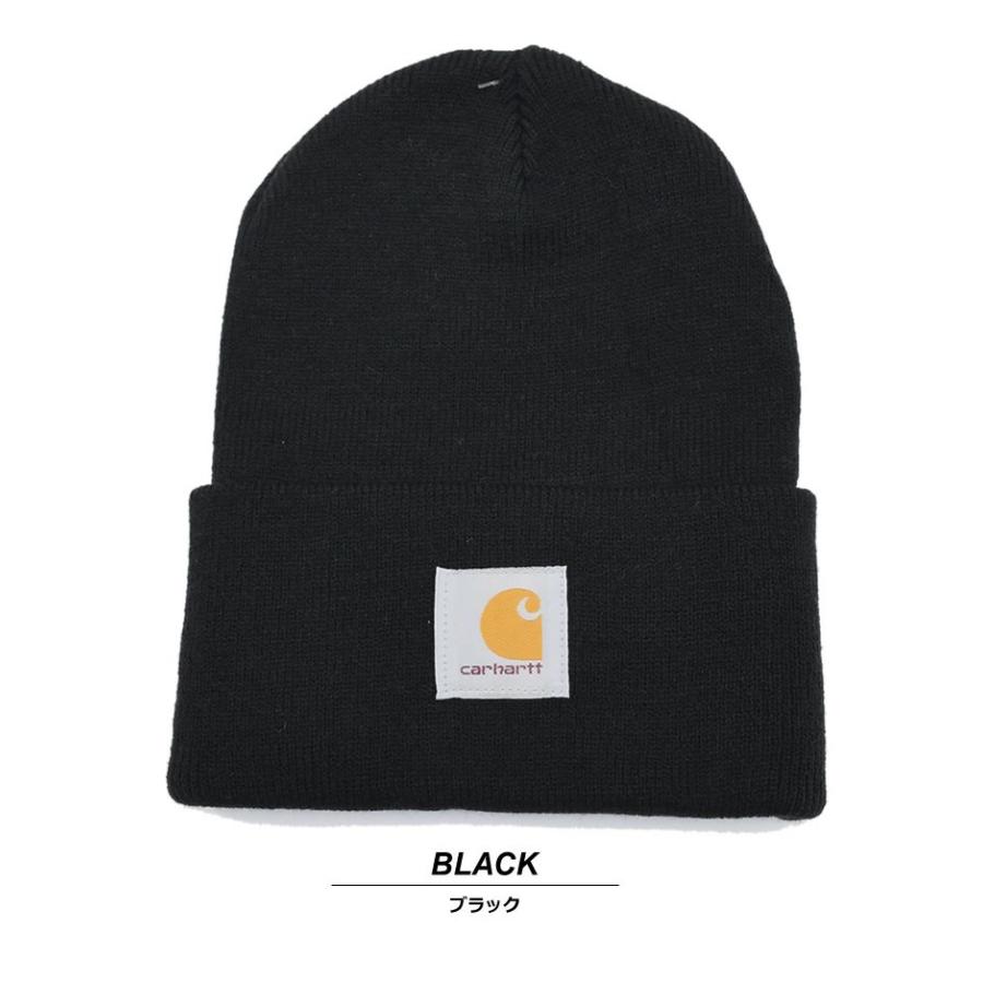 カーハート Carhartt ニット帽 ニットキャップ メンズ レディース ロゴパッチ Knit Cuffed Beanie A18 USA企画 | Carhartt | 12