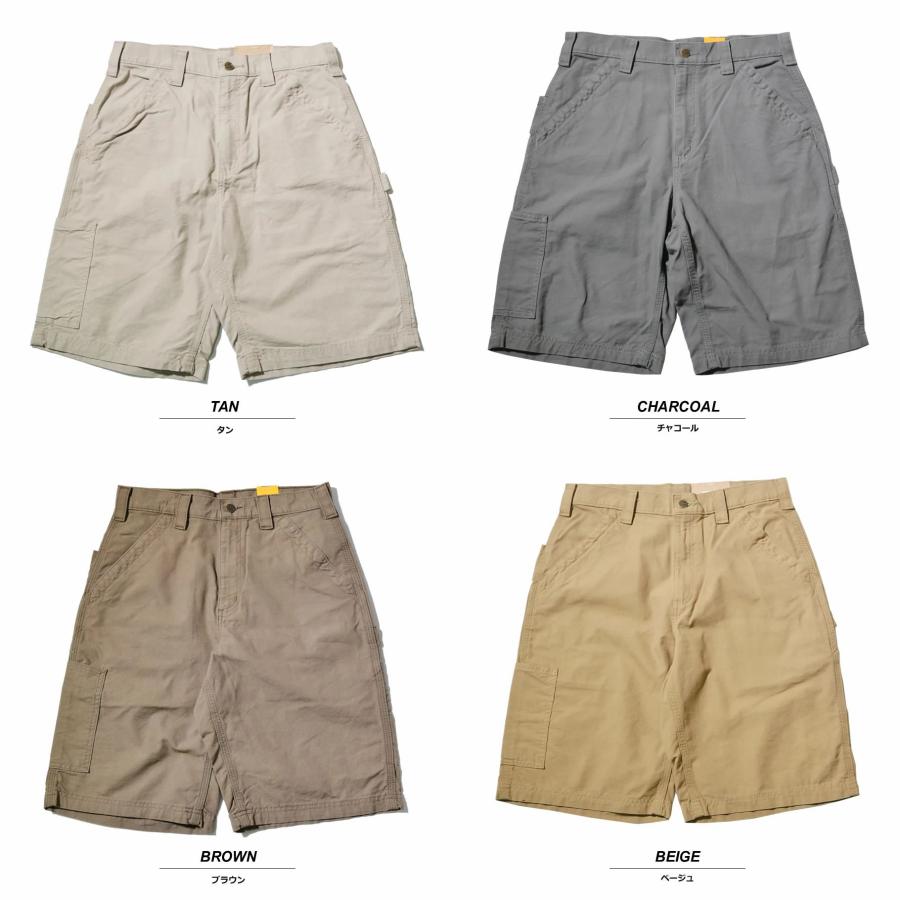 カーハート ハーフパンツ キャンバス ショートパンツ メンズ ワイド 大きいサイズ Carhartt B147 USA企画｜deep｜21