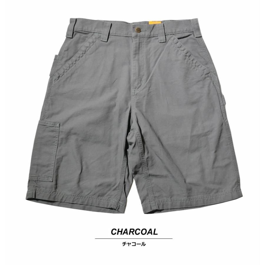 カーハート ハーフパンツ キャンバス ショートパンツ メンズ ワイド 大きいサイズ Carhartt B147 USA企画｜deep｜03