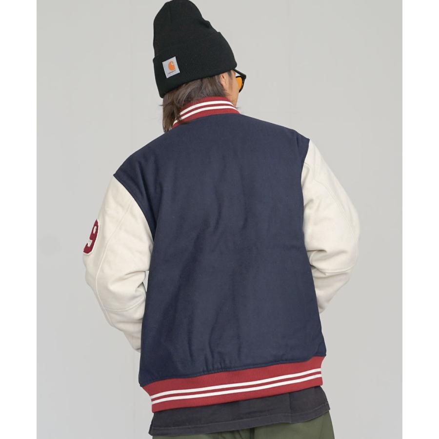 Champion（チャンピオン） スタジャン メンズ ウール 中綿 アウター