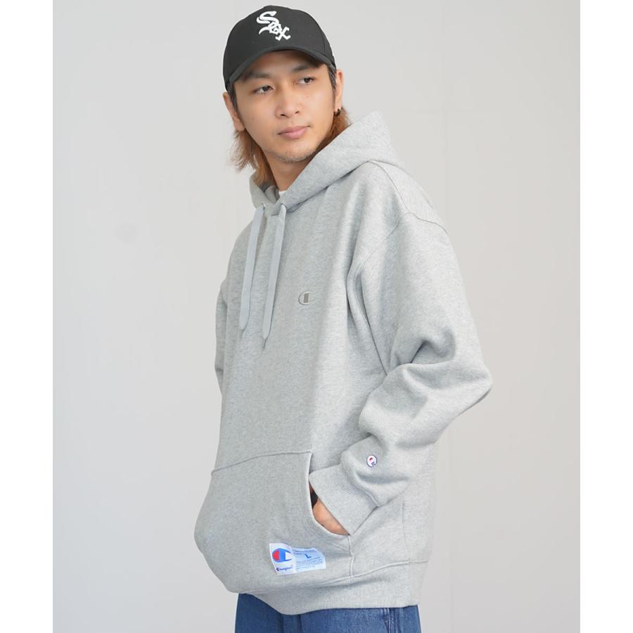 チャンピオン スウェット プルオーバー パーカー 裏起毛 メンズ 厚手 スーパーフリース Champion フーデッドスウェットシャツ 23FW アクションスタイル C3-Y135 | Champion | 04